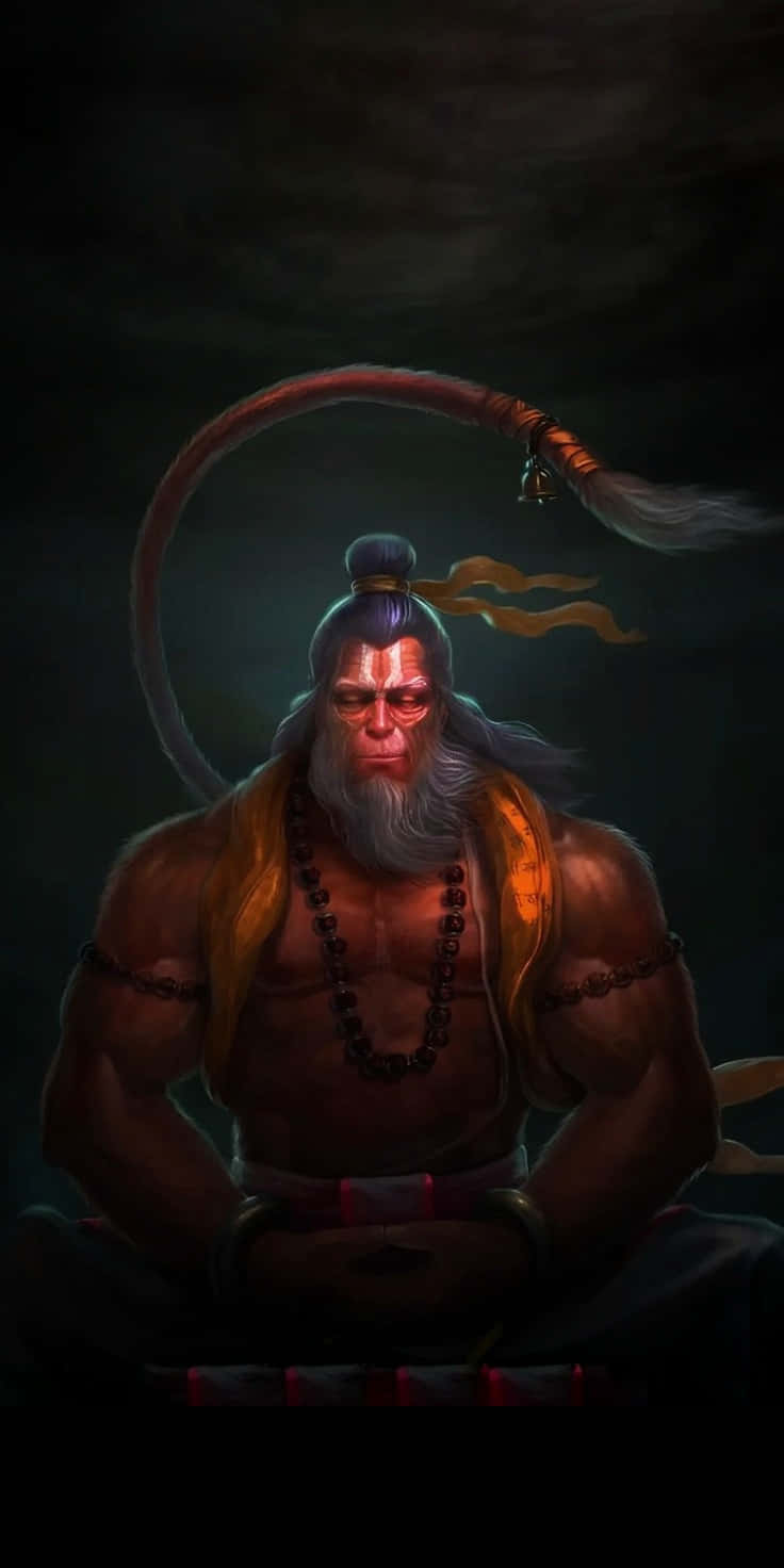 Majestic_ Hanuman_ Artwork Wallpaper