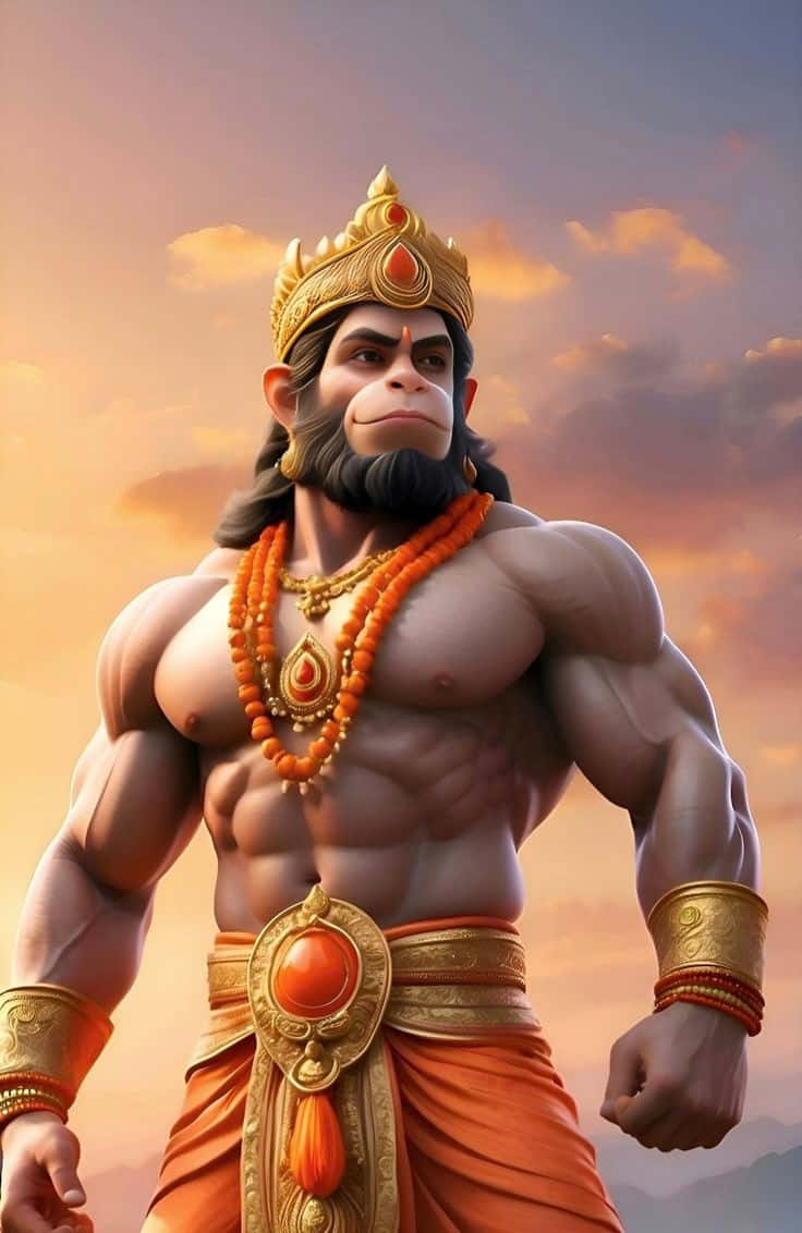 Majestic_ Hanuman_ Artwork Wallpaper