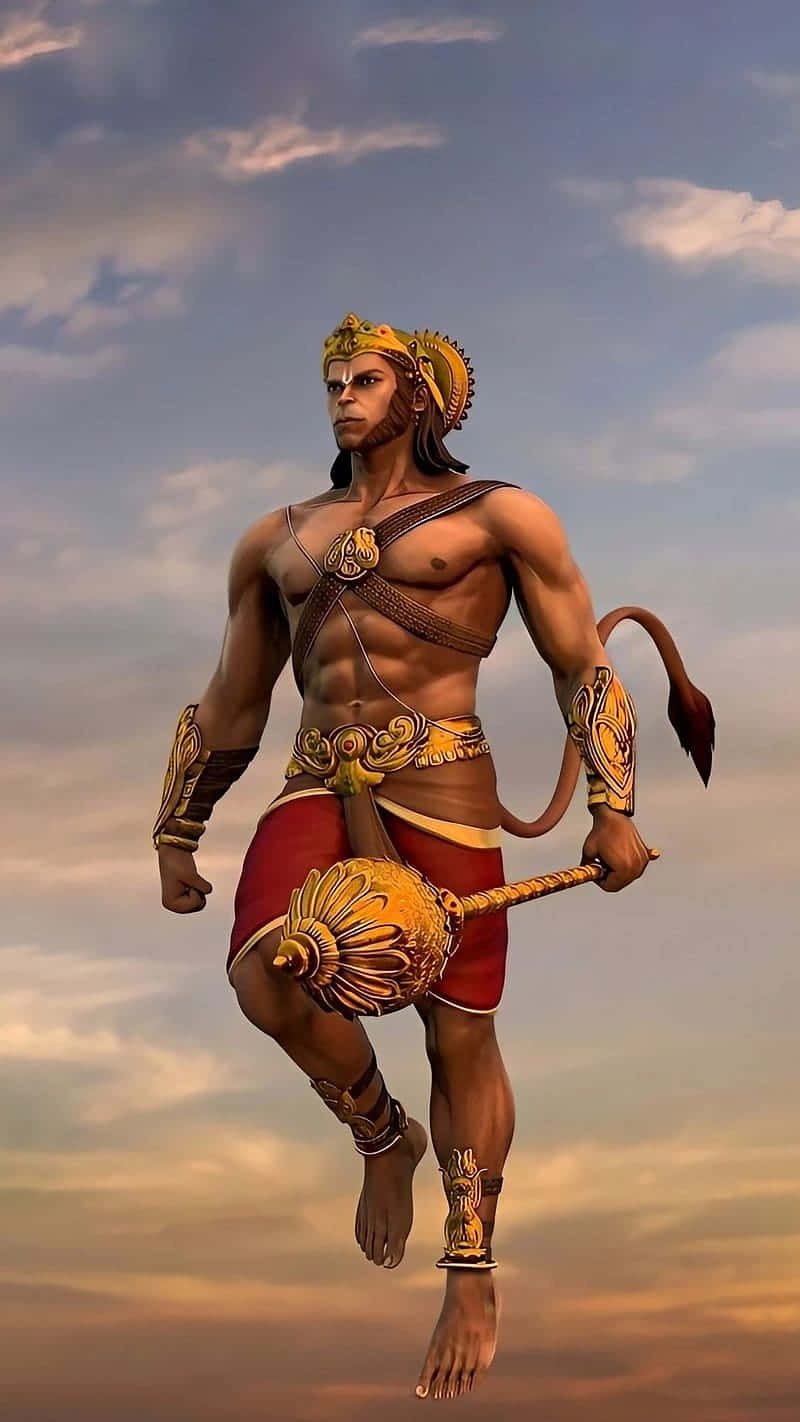 Majestic_ Hanuman_ Artwork Wallpaper