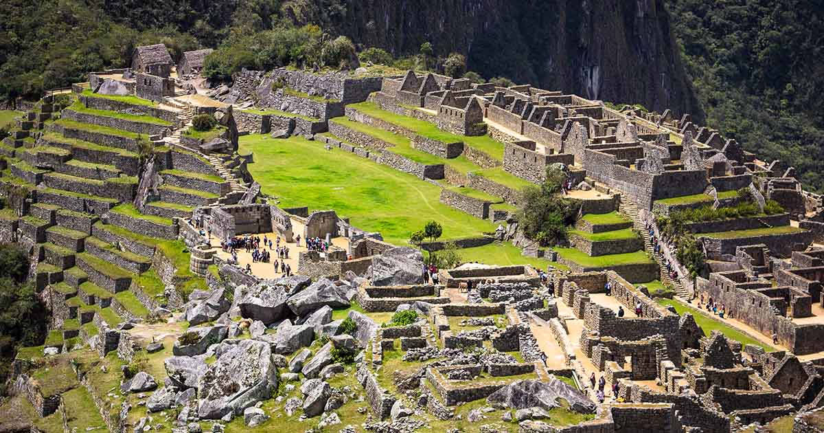 Majestic Scenery Of Machu Picchu Rock Quarry Wallpaper