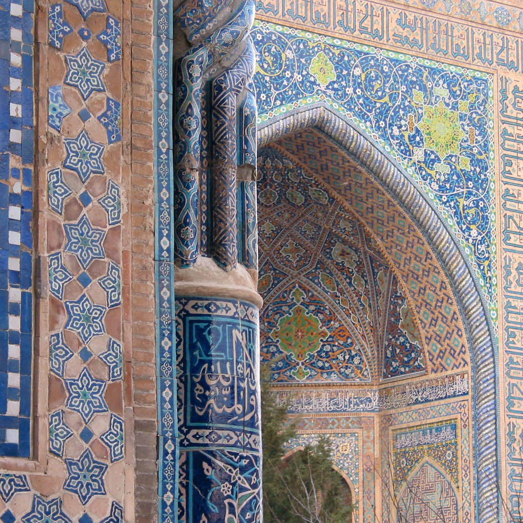 Majestic Sherdor Madrasah In Samarkand Wallpaper