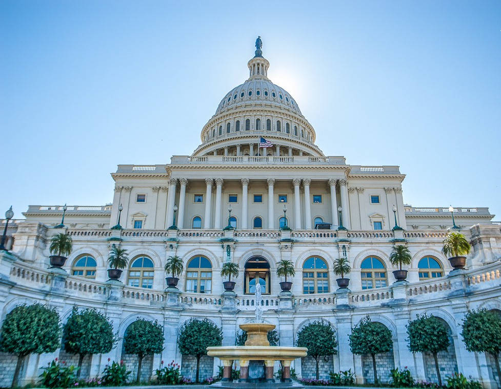 Majestic United States Capitol Building In Washington, D.c Wallpaper