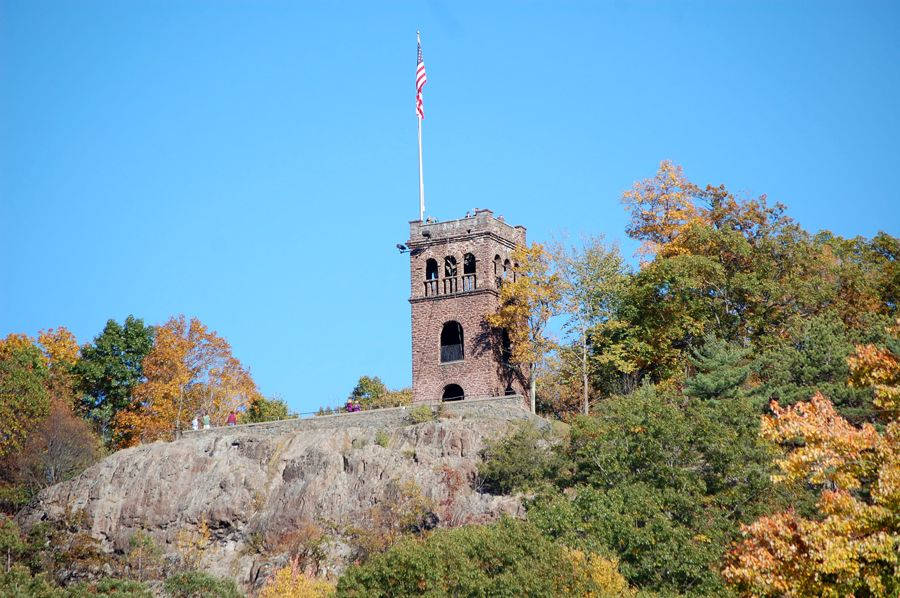 Majestic View From Poet's Seat Tower, Massachusetts Wallpaper