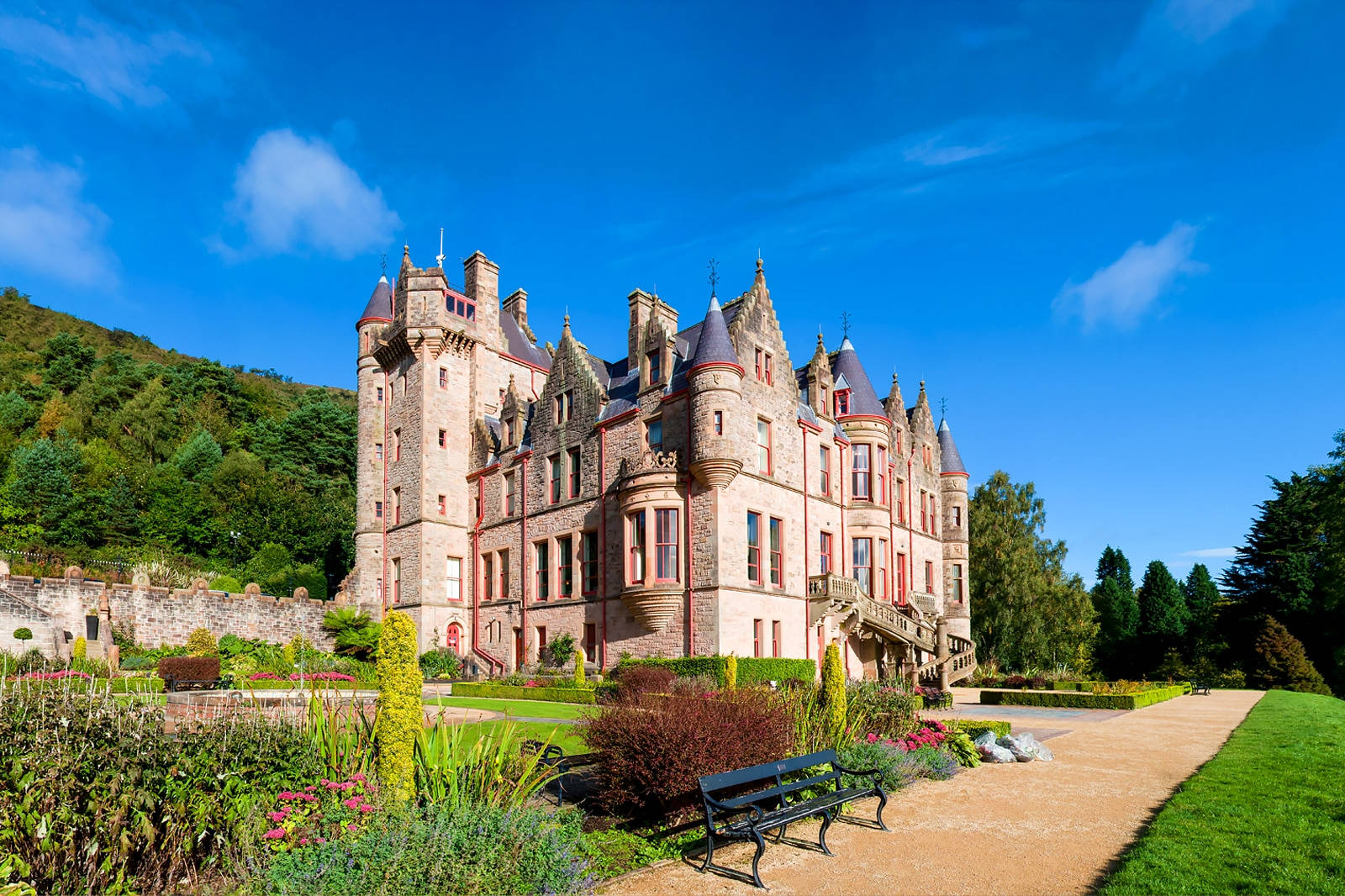 Majestic View Of The Historic Belfast Castle, Northern Ireland Wallpaper