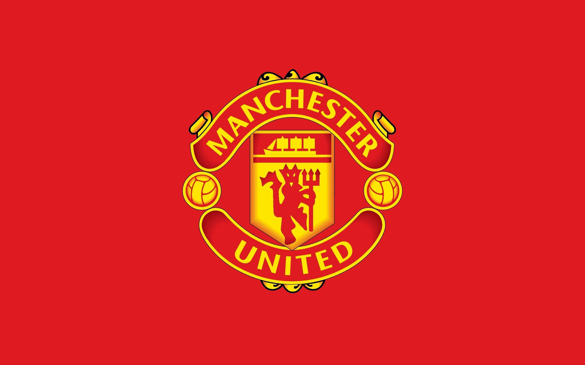 Manchester United Logo Minimalist Wallpaper | WallpapersOK