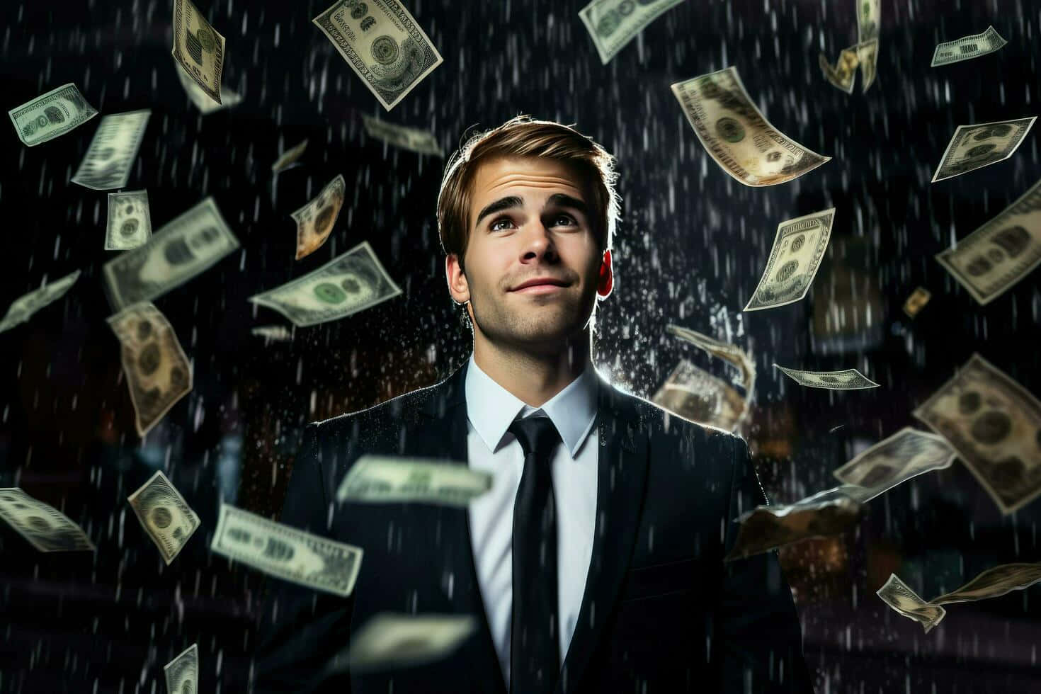 Manin Rainof Money Wallpaper