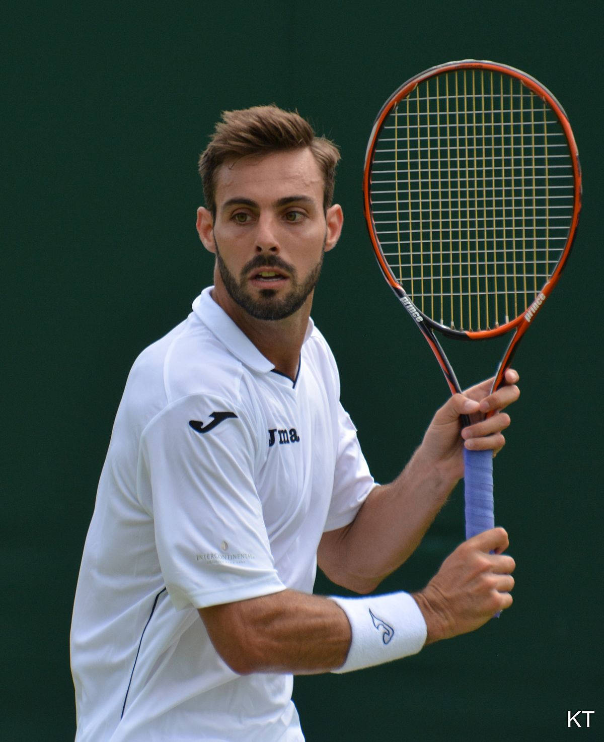 Marcel Granollers Holding His Racket Wallpaper