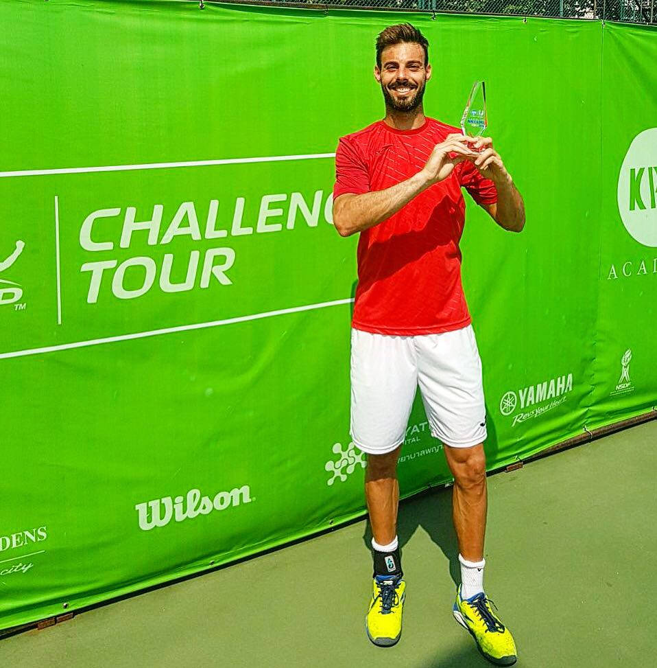 Marcel Granollers Holding Trophy Wallpaper