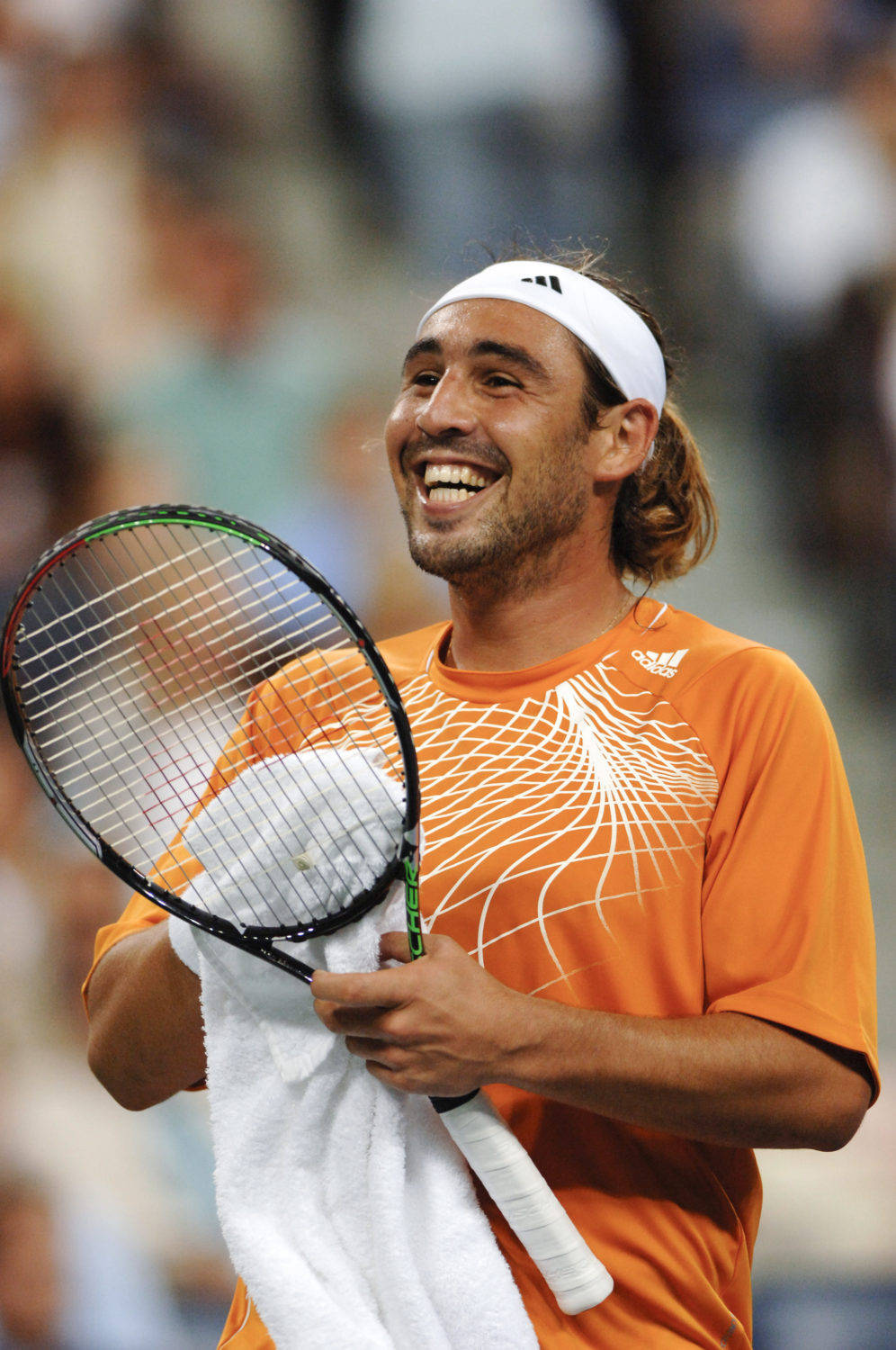 Marcos Baghdatis Expressing Joy On Court Wallpaper