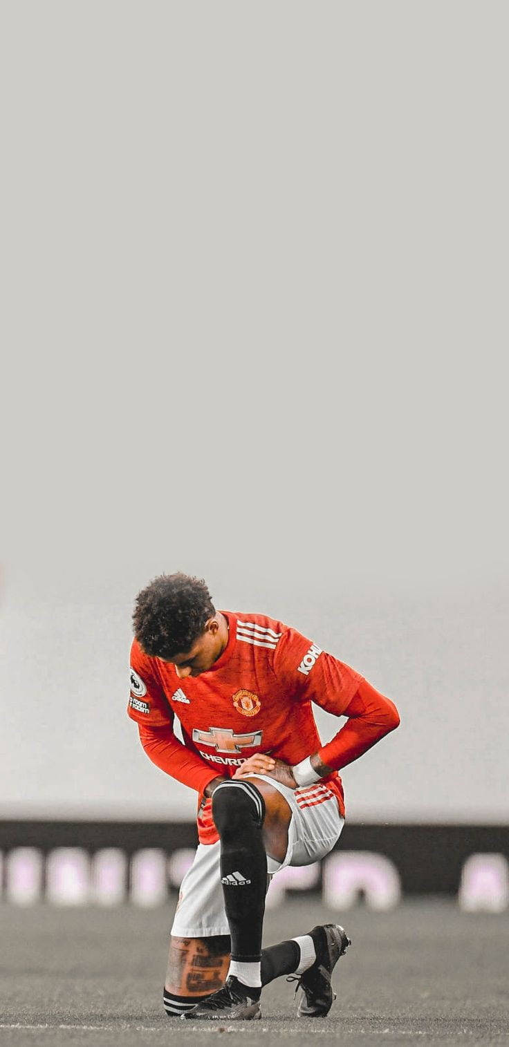 Marcus Rashford Kneeling Wallpaper