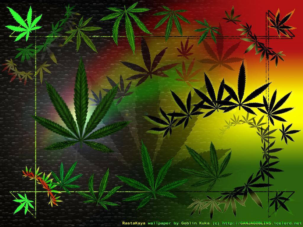 Marijuana Trippy Reggae Wallpaper