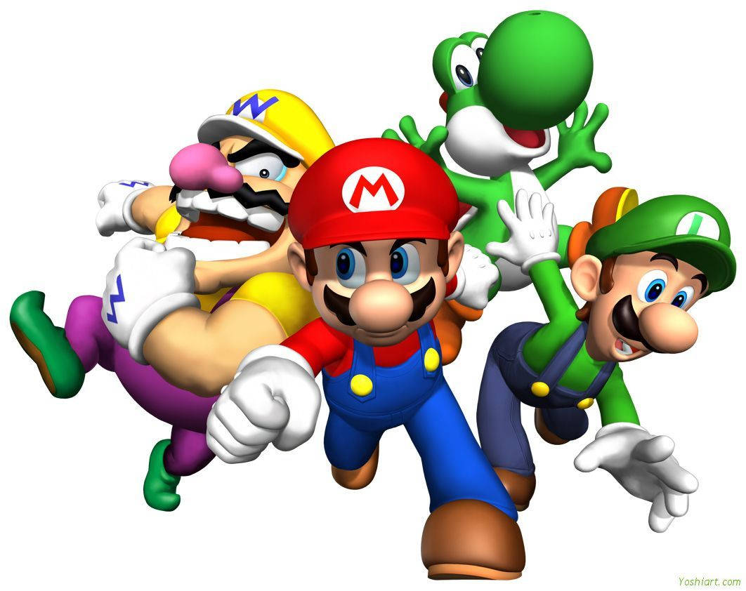 Mario, Luigi, Wario And Yoshi Wallpaper