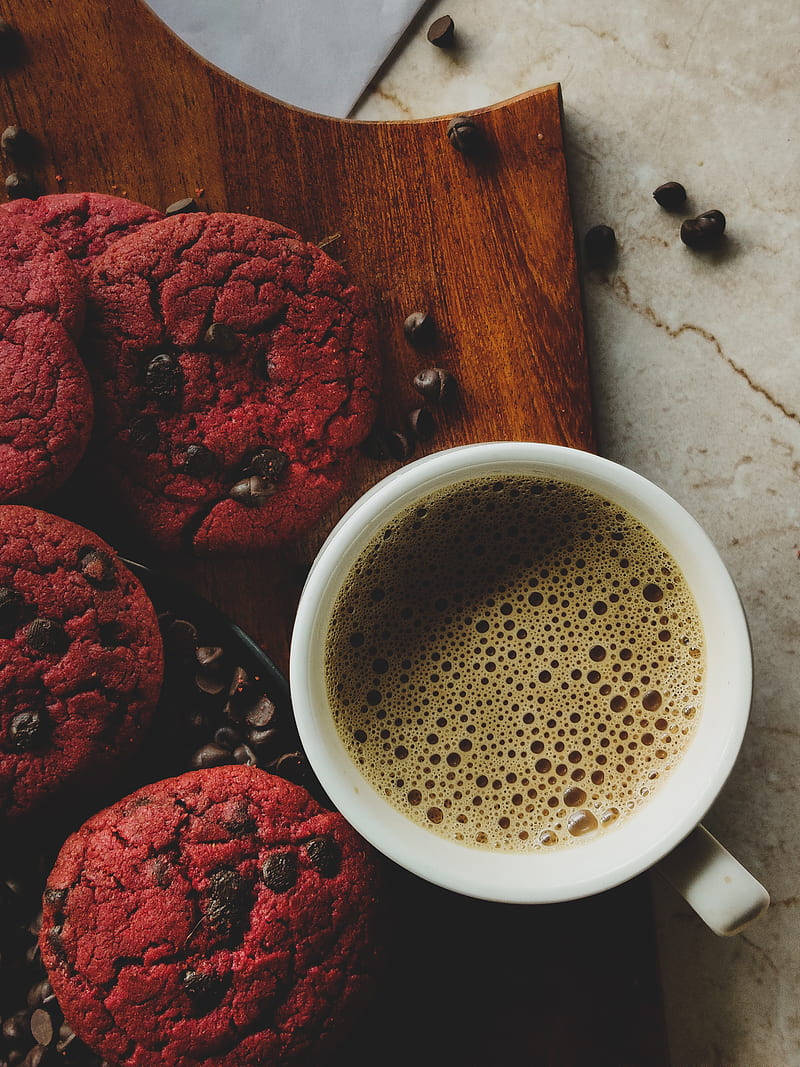 Maroon Cookie Image For Iphone Wallpaper Wallpaper