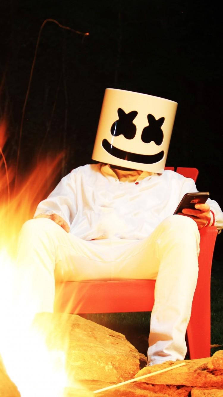 Marshmello Dj Art On Iphone Wallpaper