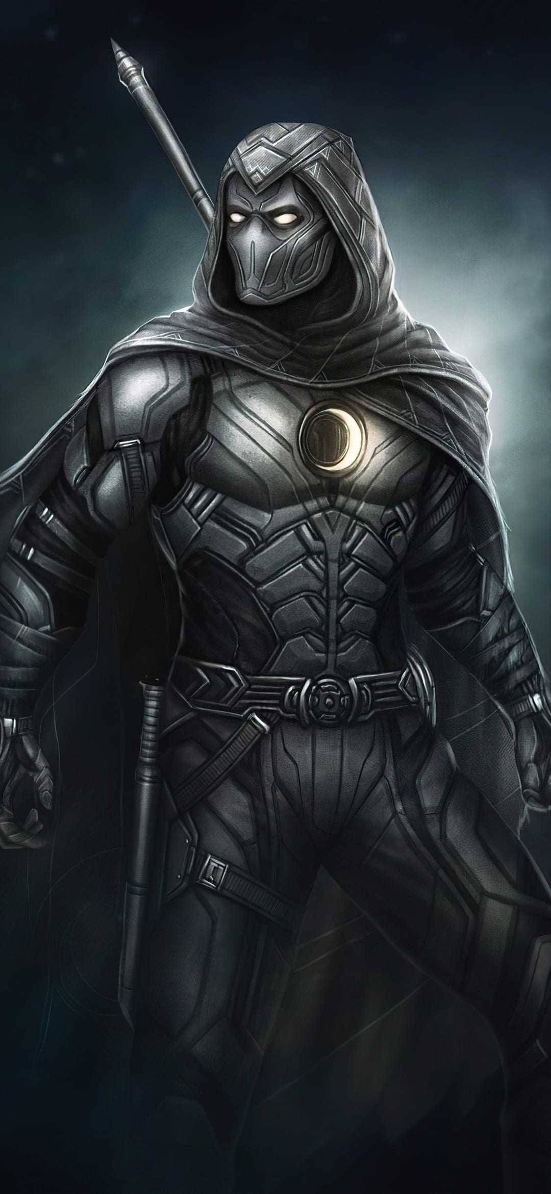 Marvel Hero 3d Moon Knight Phone Wallpaper