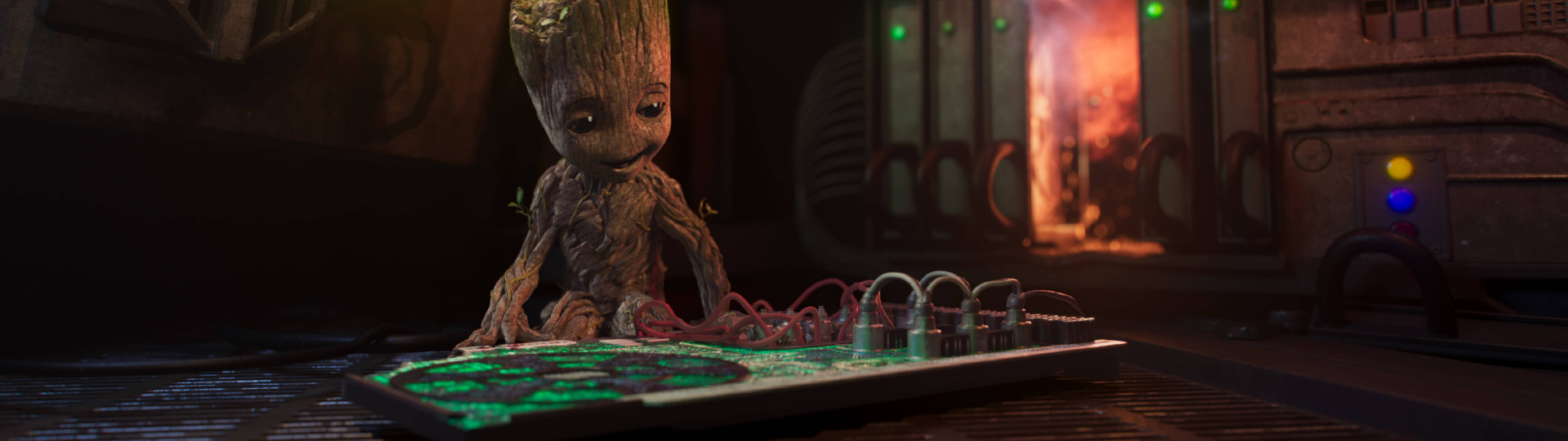 Marvel's Baby Groot 5120 X 1440 Wallpaper