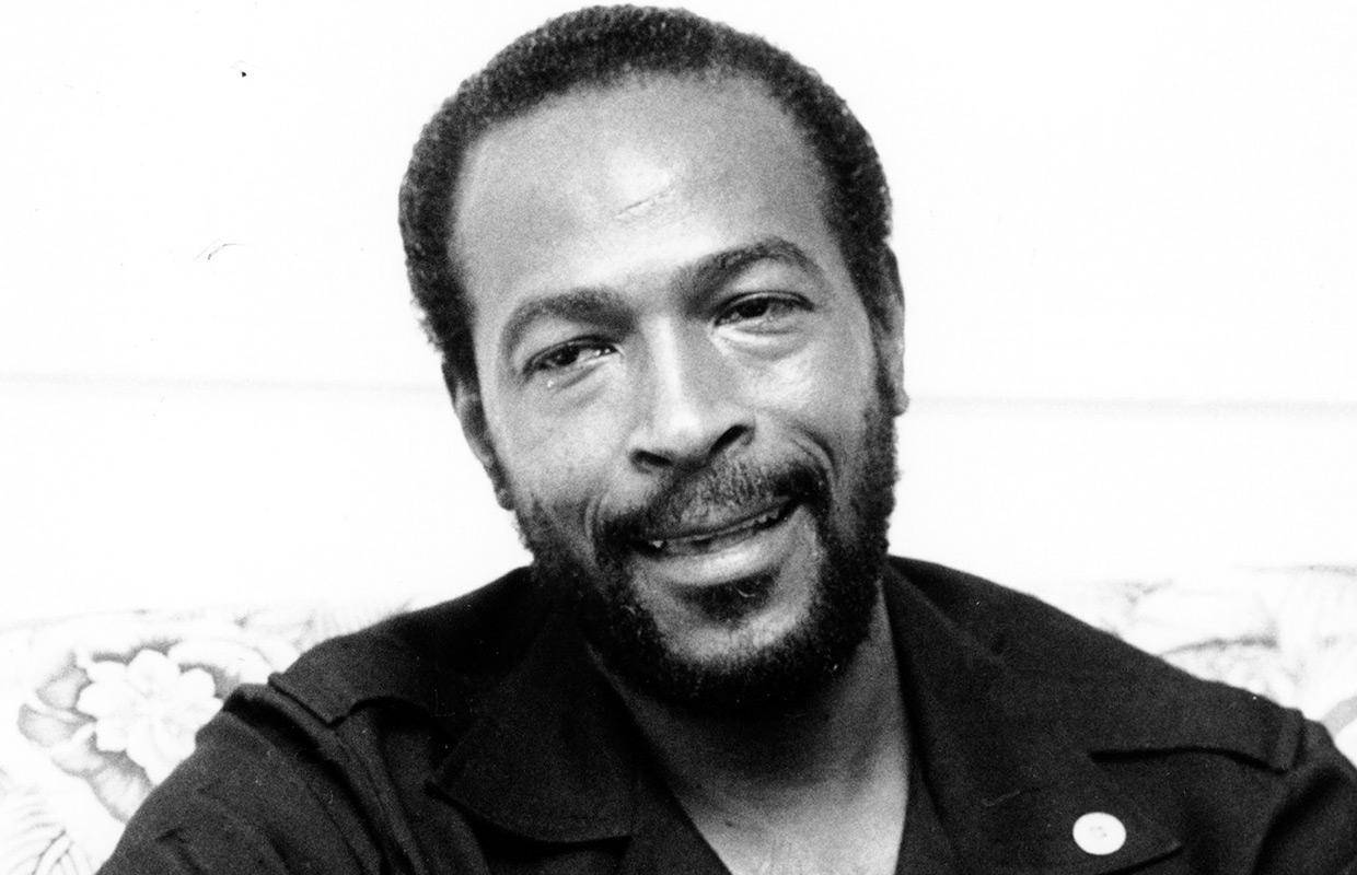 Marvin Gaye Black And White Head Shot Wallpaper