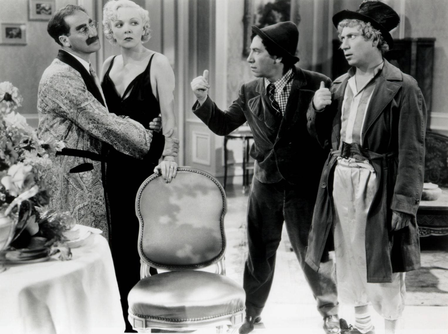 Marx Brothers And Maureen O'sullivan Wallpaper