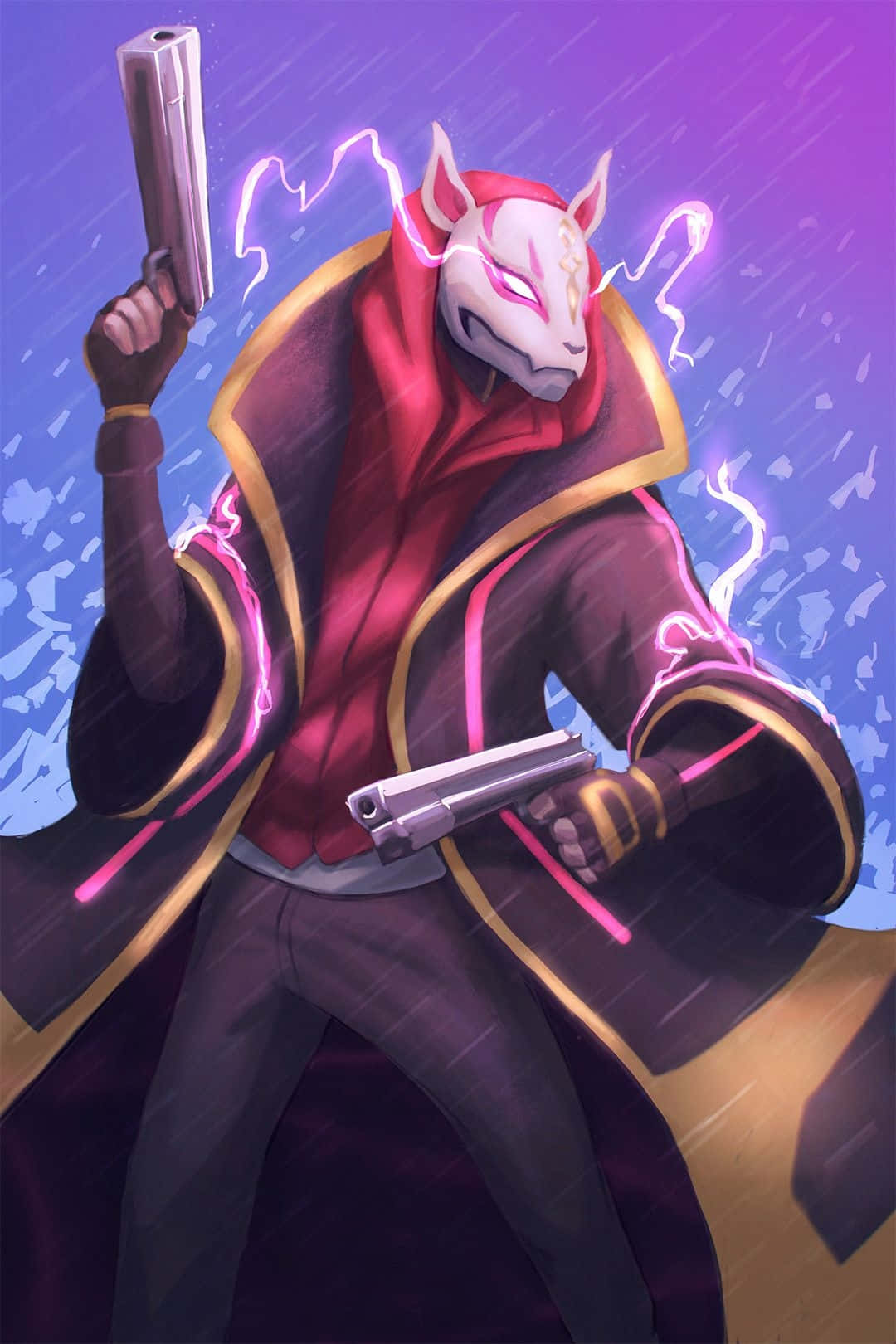 Masked Fortnite Drift Wallpaper