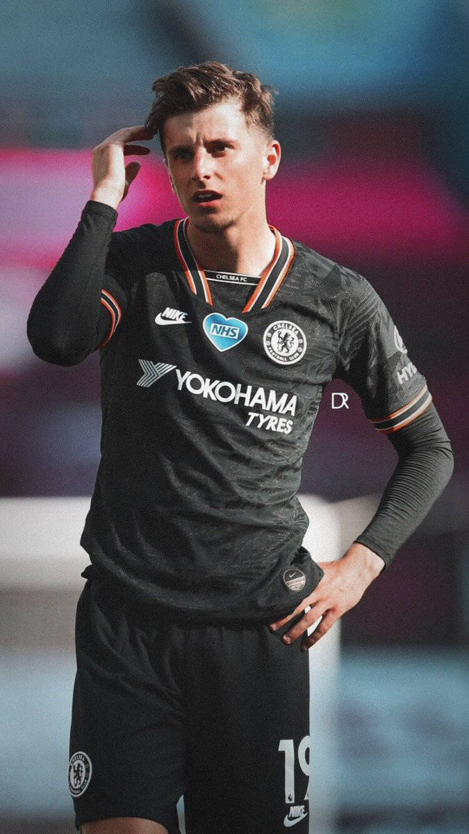 Mason Mount In A Black Uniform Wallpaper