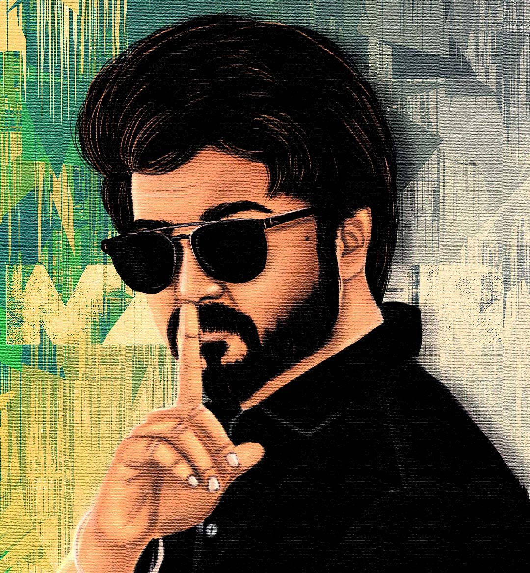 Master Vijay Hd Digital Art Wallpaper