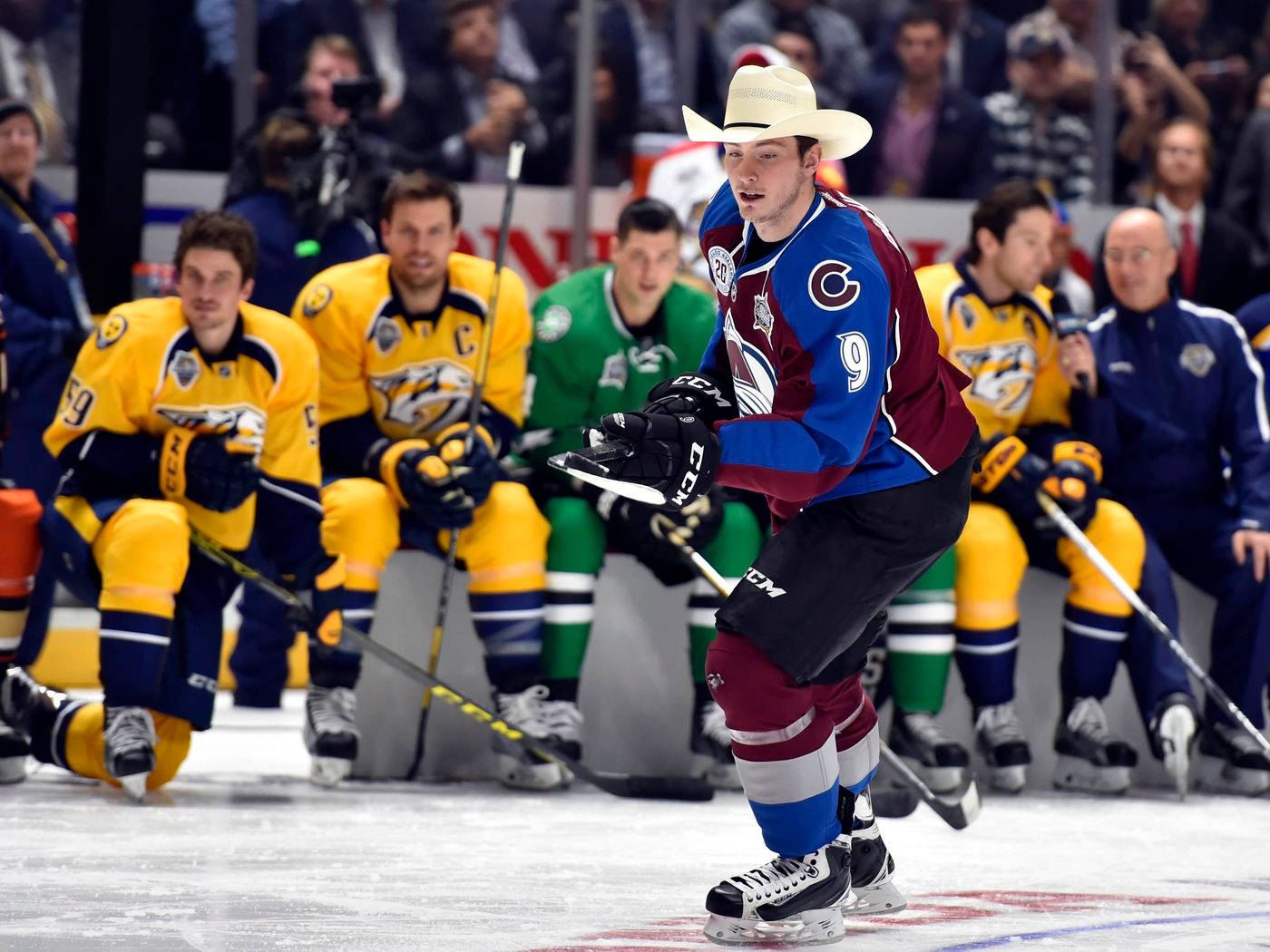 Matt Duchene Wearing A Cowboy Hat Wallpaper