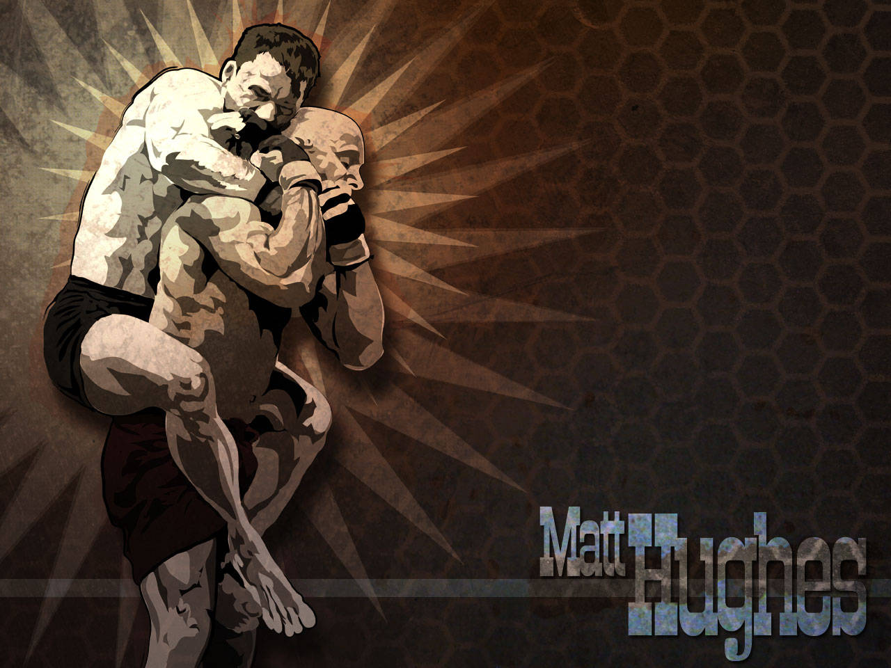 Matt Hughes Body Lock Artwork Wallpaper