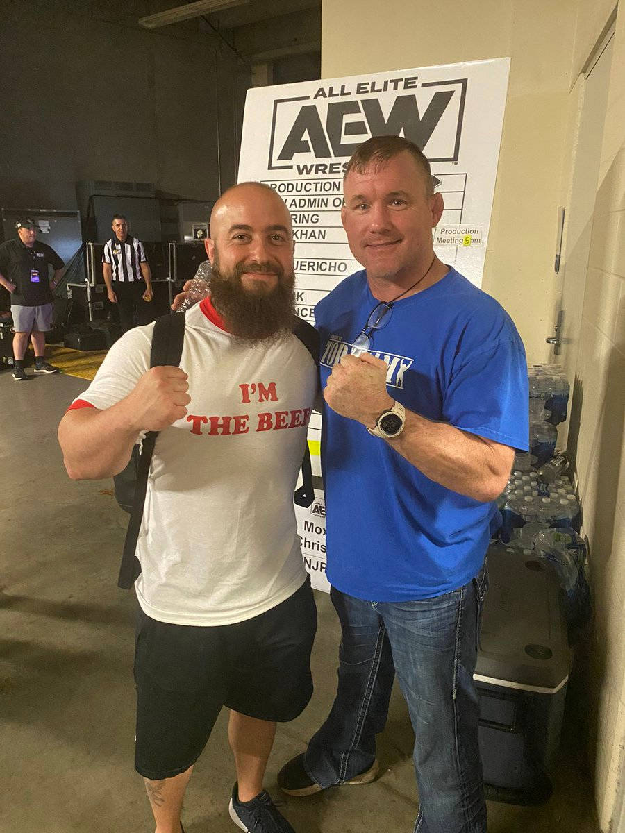 Matt Hughes Posing With Fan Wallpaper