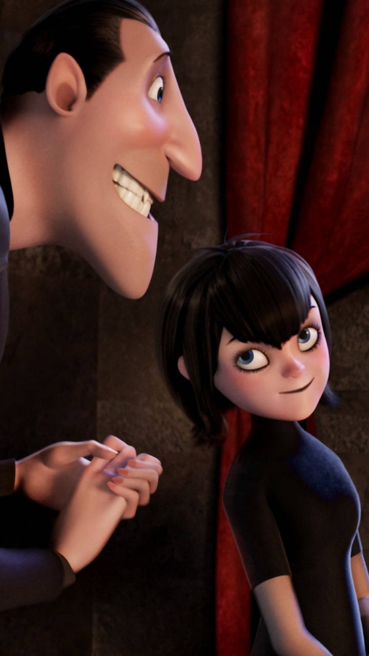 Mavis And Count Dracula From Hotel Transylvania Wallpaper