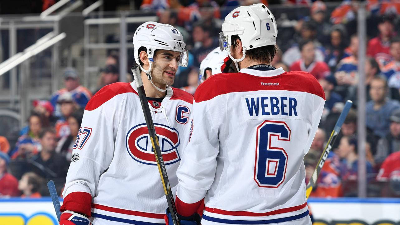 Max Pacioretty With Teammate Shea Weber Wallpaper