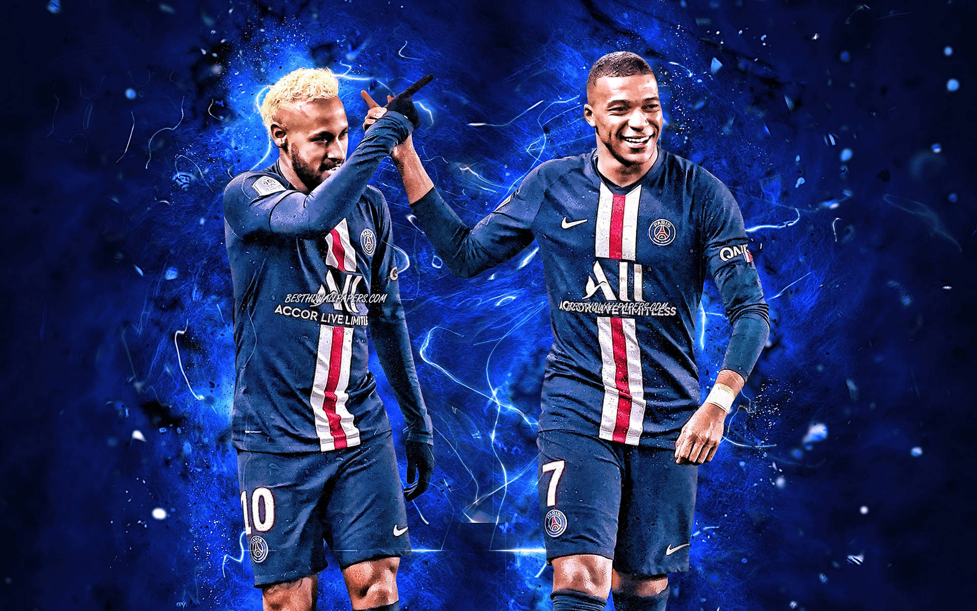 Mbappe And Neymar Jr. Wallpaper