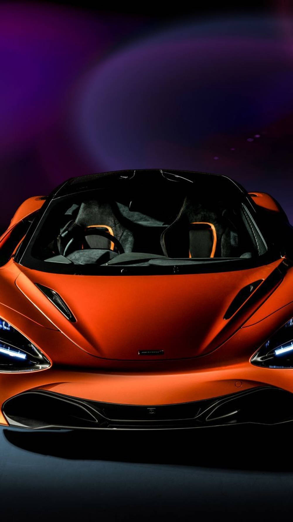 Mclaren 720s Red Car Purple Aesthetic Phone Wallpaper