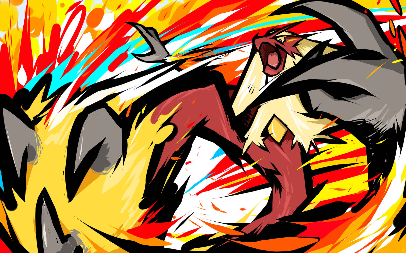 Mega Blaziken Blaze Kick Attack Wallpaper