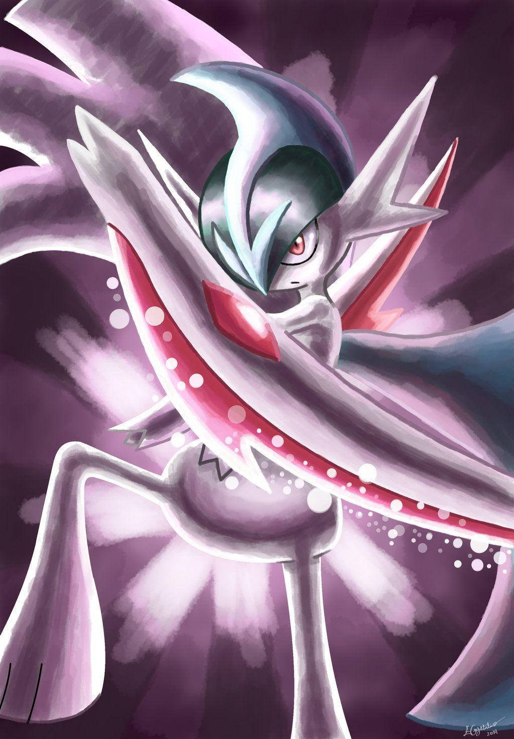 Mega Gallade In Battle Stance Wallpaper