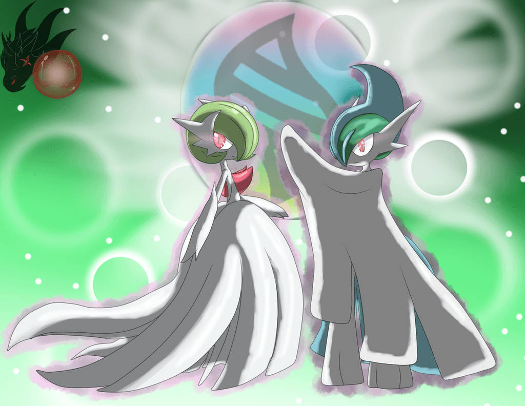 Mega Gallade Mega Gardevoir Couple Wallpaper