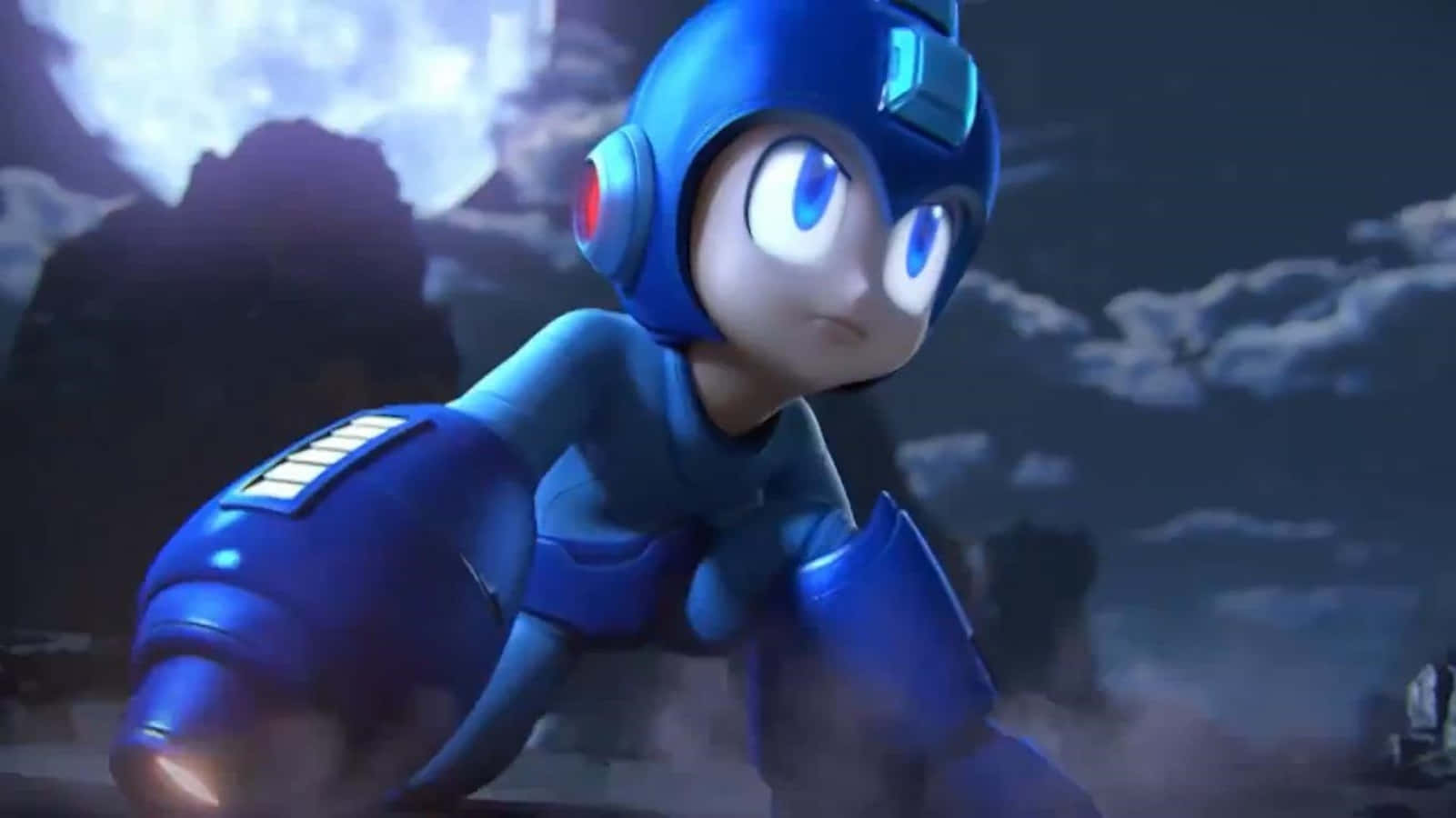 Mega Man Mega Buster Faint Glow Smash Bros Wallpaper