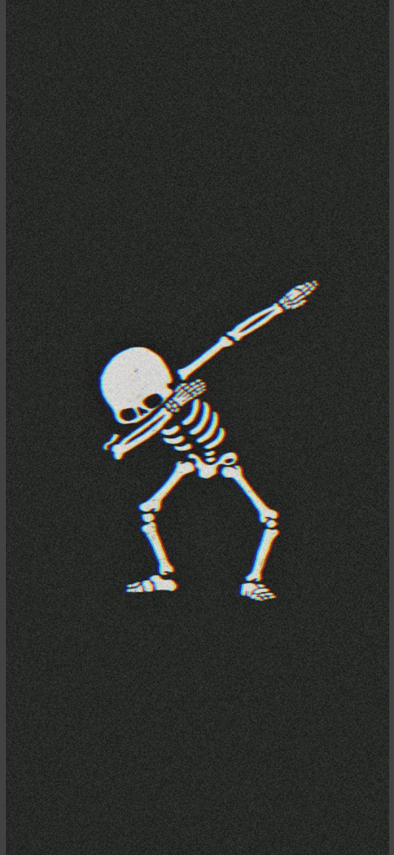 Men Phone Skeleton Dabbing Wallpaper