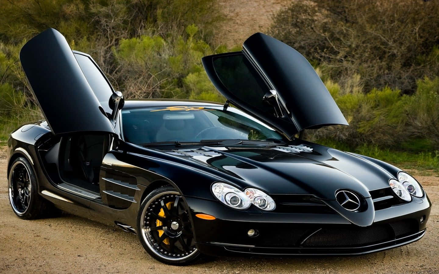 Mercedes Benz Slr Mclaren Doors Wallpaper