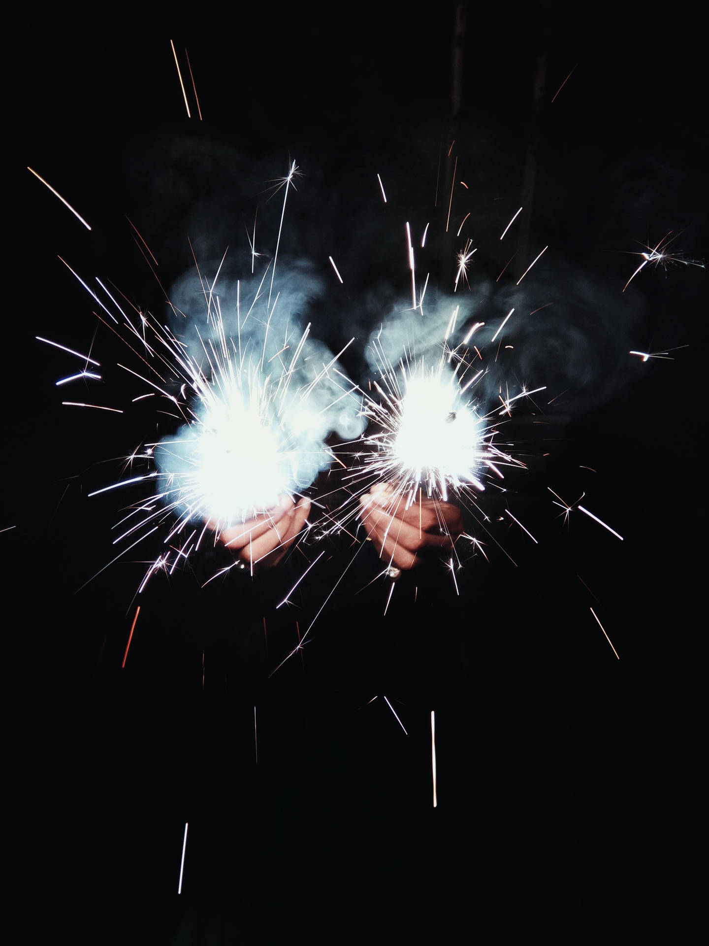 Mesmerizing 4k Quality Sparklers Display On Iphone Wallpaper