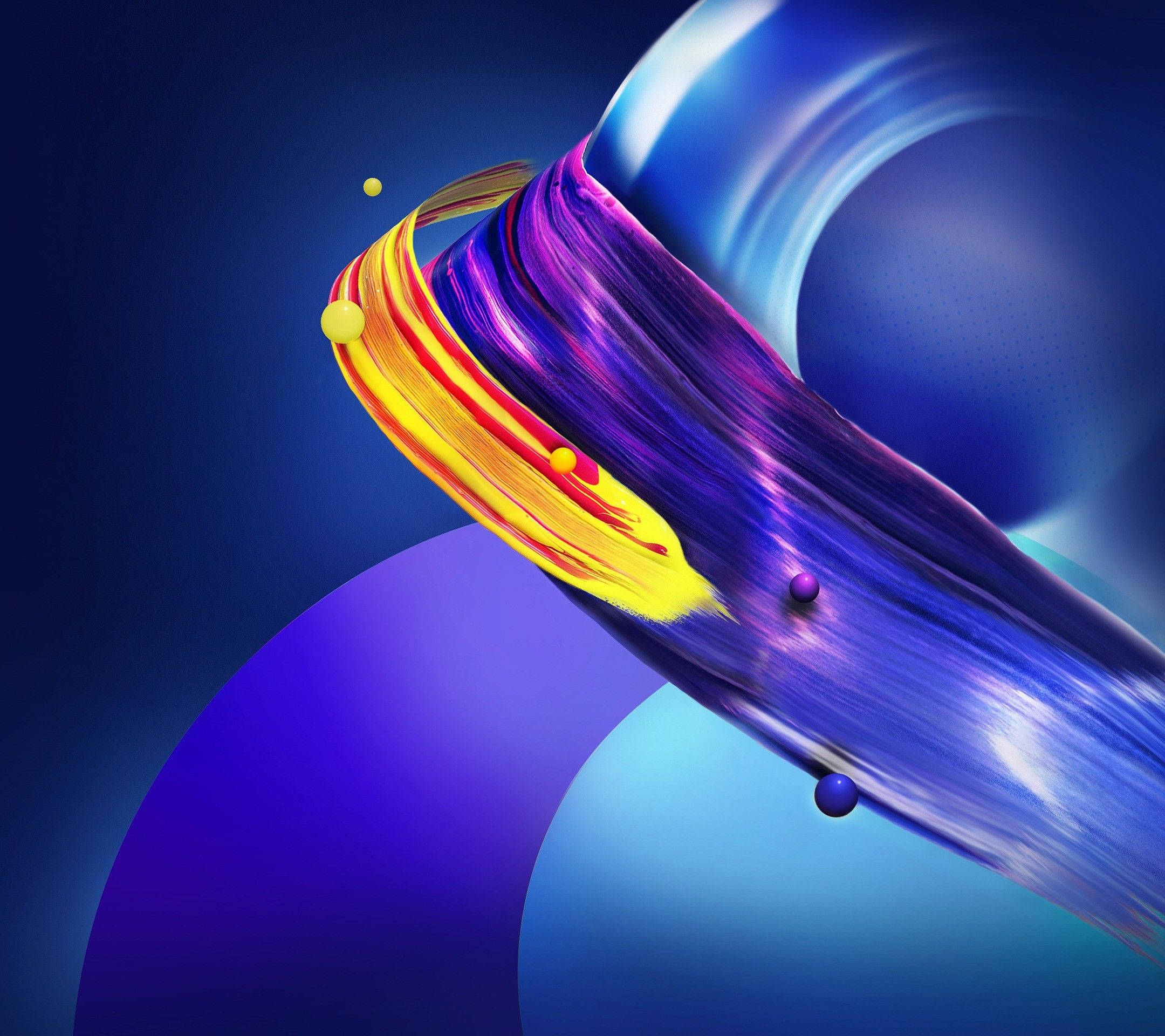 Mesmerizing Abstract Curves Graphic Design Wallpaper