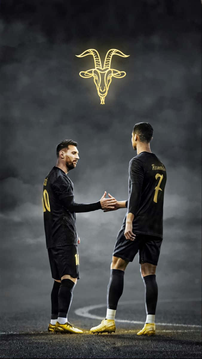 Messi_ Ronaldo_ Handshake_4 K Wallpaper