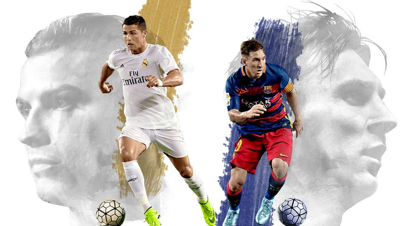 Messi_vs_ Ronaldo_ Football_ Legends_4 K Wallpaper