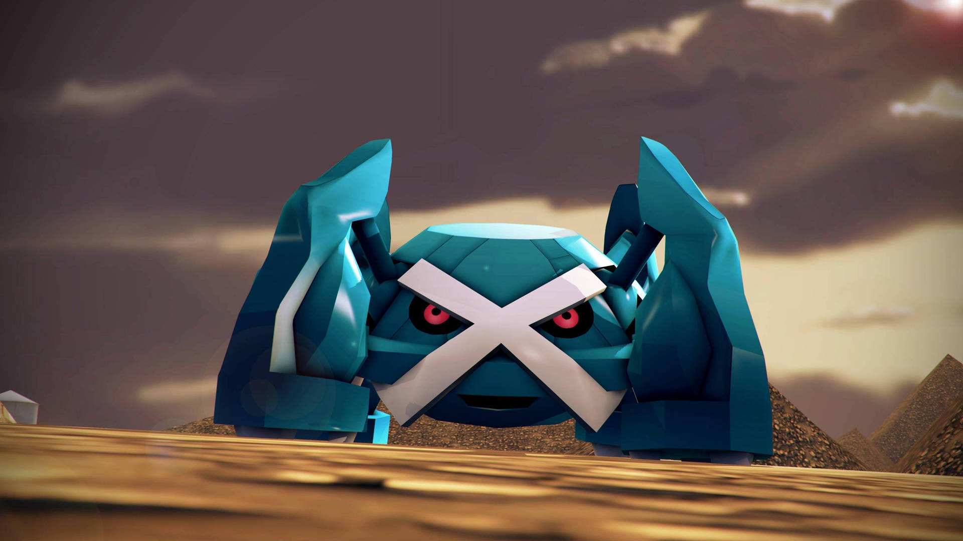 Metagross Pyramids Background Wallpaper