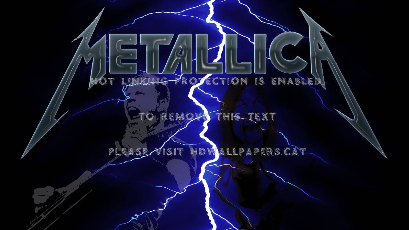 Metallica Lightning Cover Wallpaper