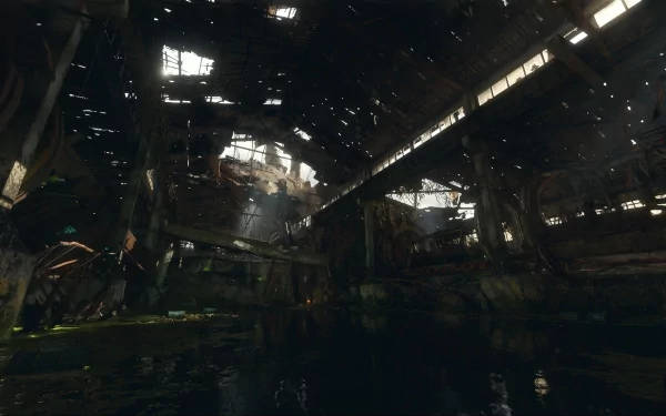 Metro Exodus Dilapidated Warehouse 3440x1440 Wallpaper