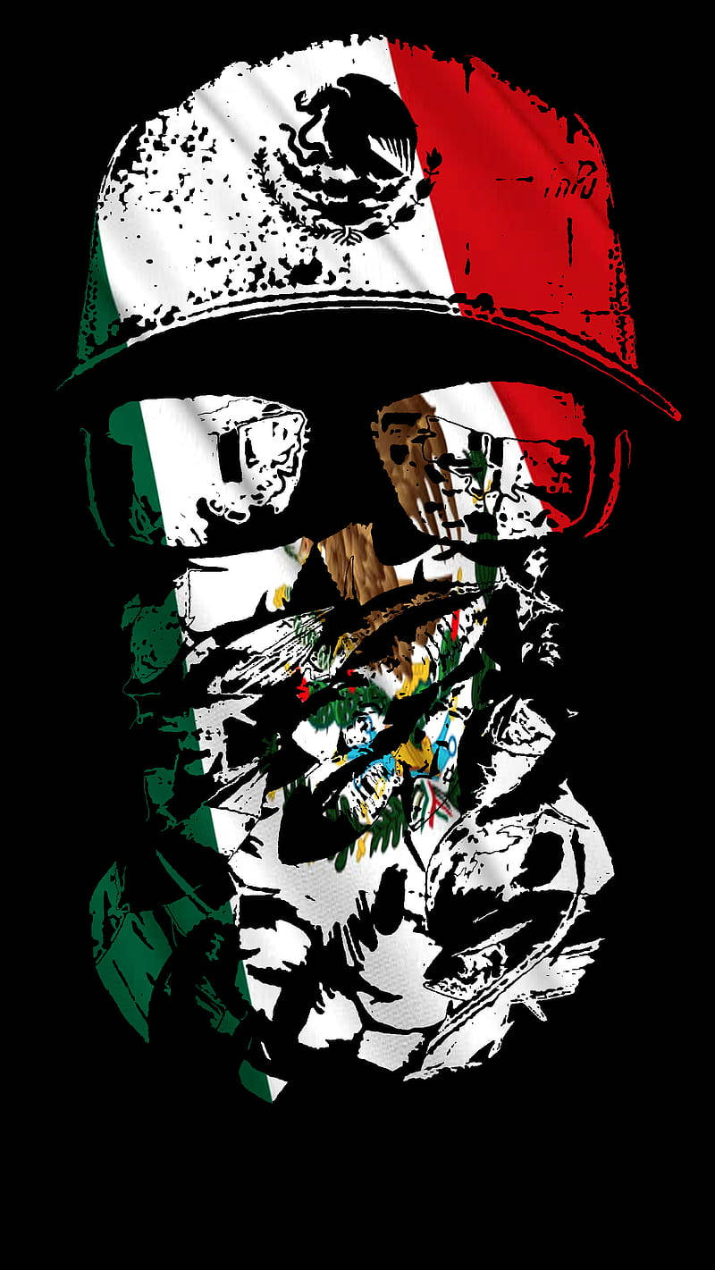 Mexican Colors And Logo Wallpaper