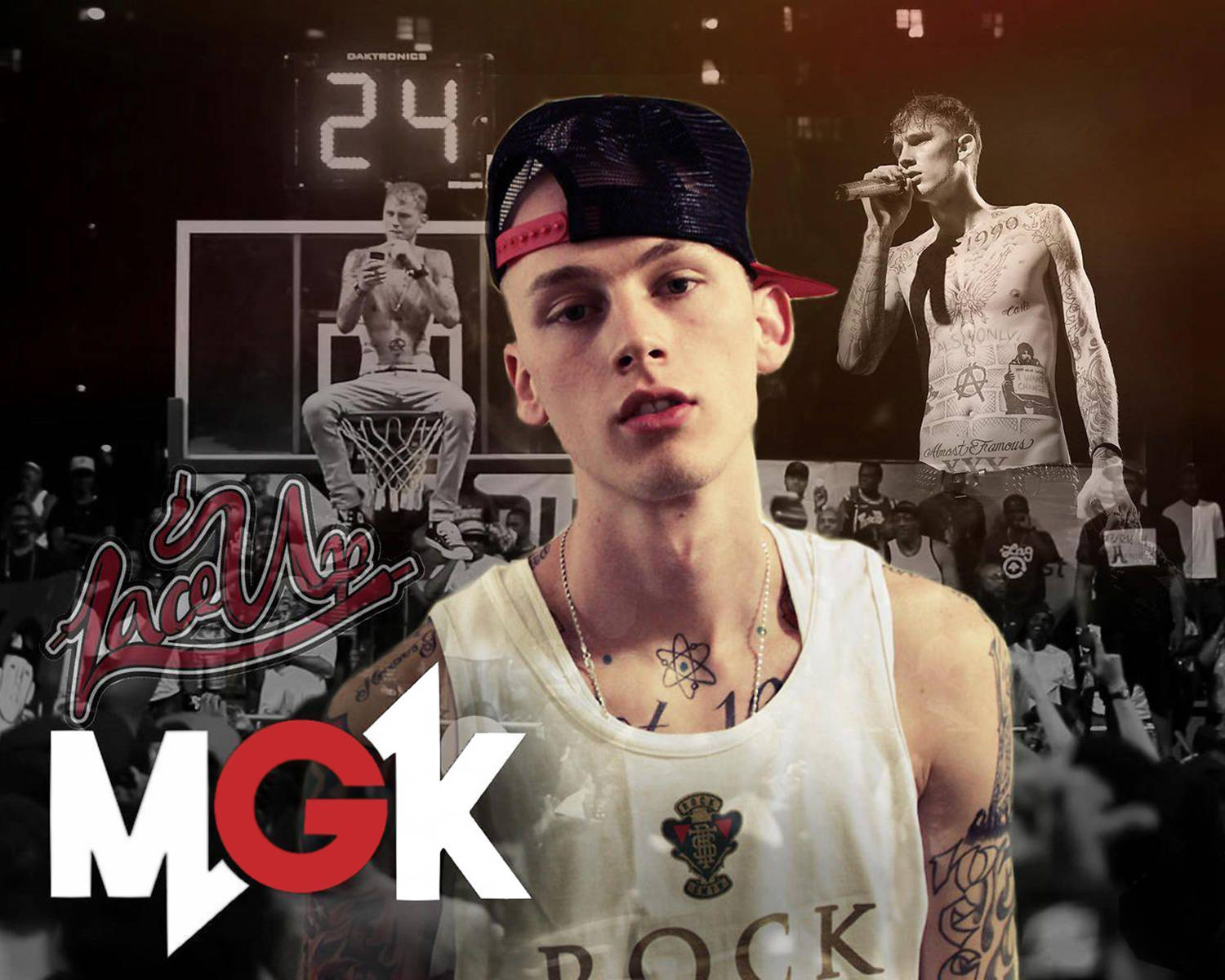 Mgk Lace Up Artwork Wallpaper