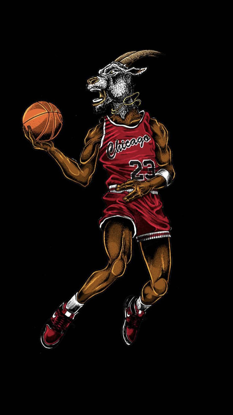 Michael Jordan Fearlessly Attacks The Hoop For The Chicago Bulls. Wallpaper