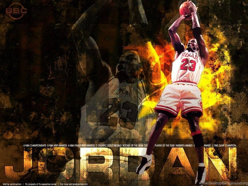Michael Jordan Name Title Background Wallpaper