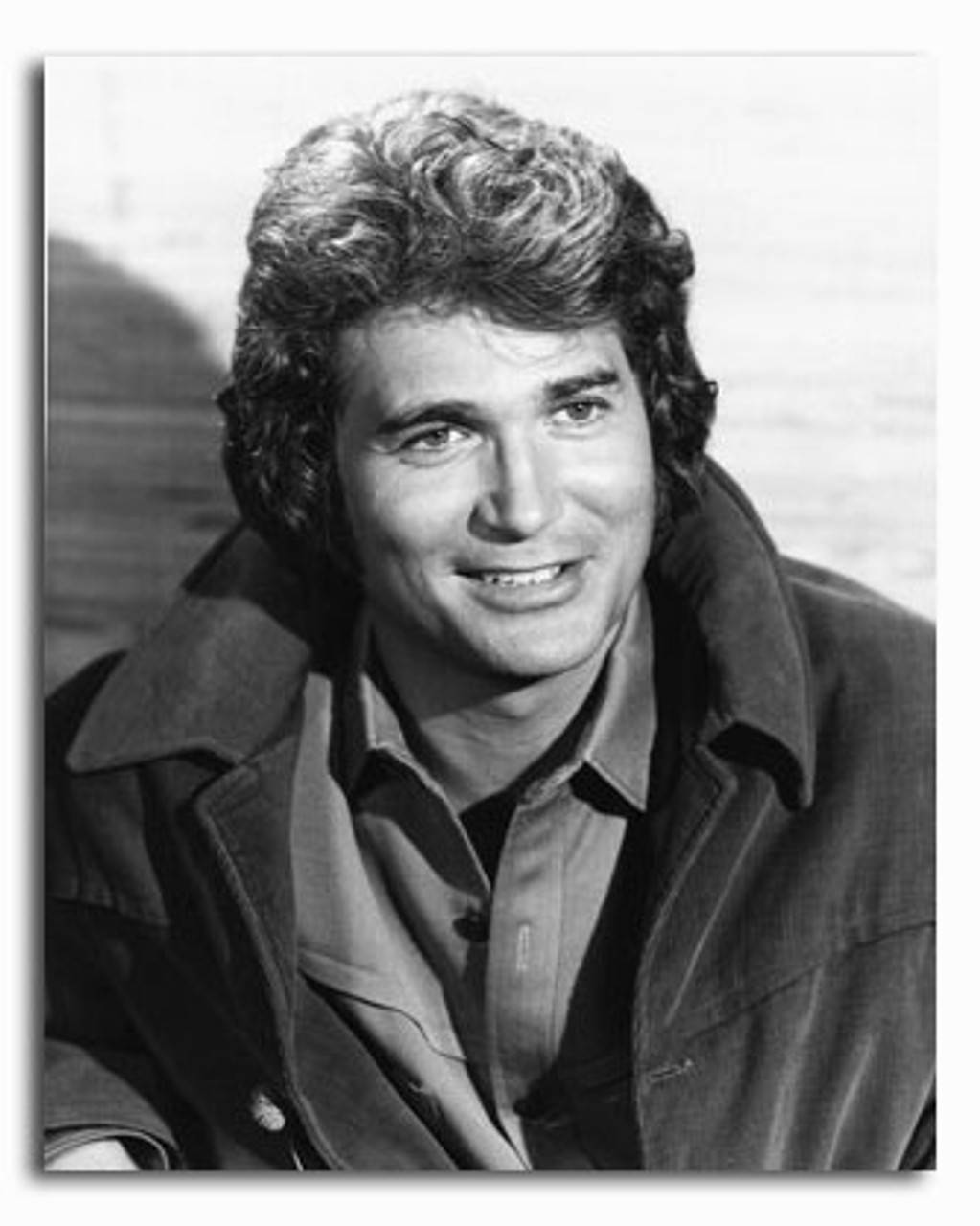 Michael Landon In Monochrome Wallpaper